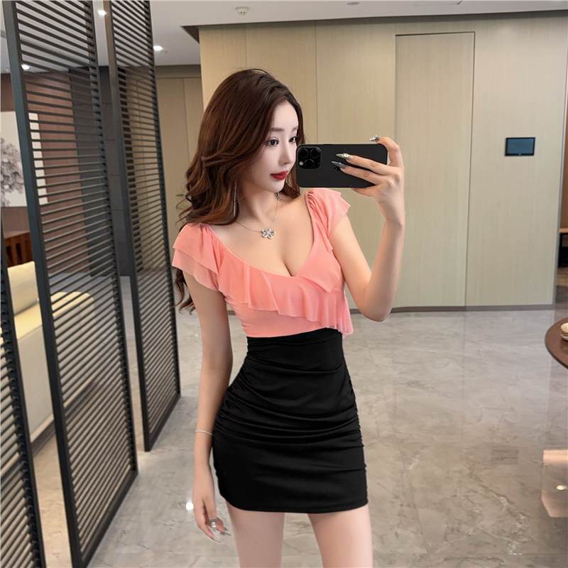 Womens Sexy Chenille Mini Dress
