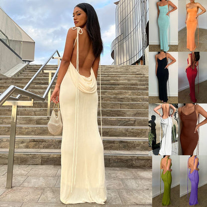Women's Sexy Backless Bodycon Dress