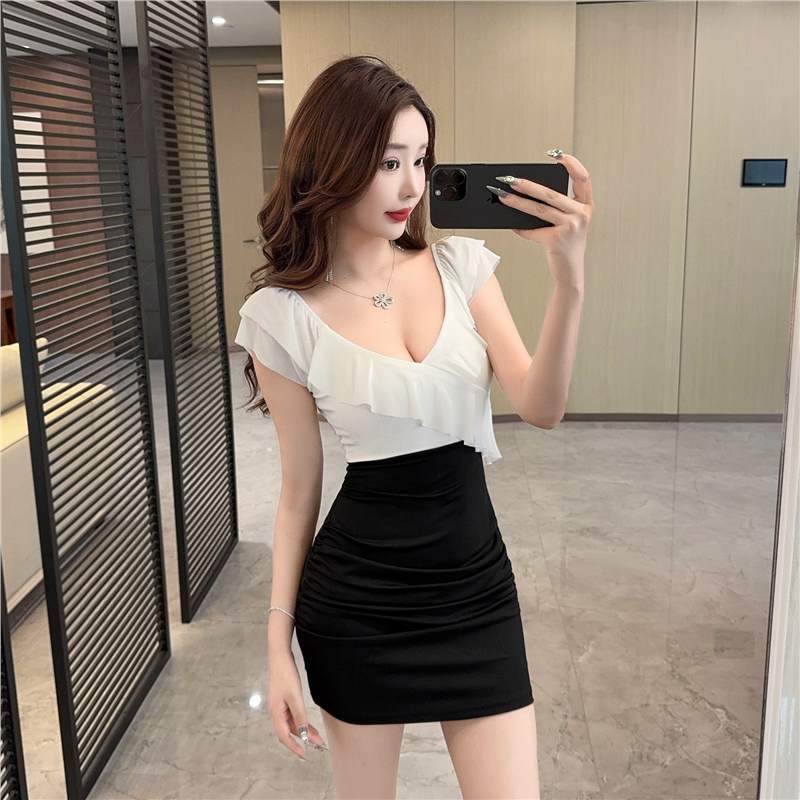 Womens Sexy Chenille Mini Dress